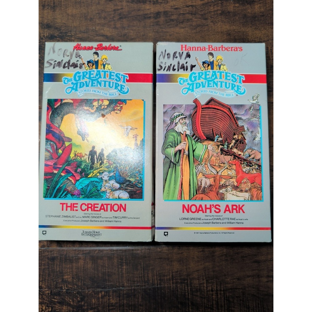 Hanna Barbera Greatest Adventures: Stories from the Bible Creation Noahs Ark VHS